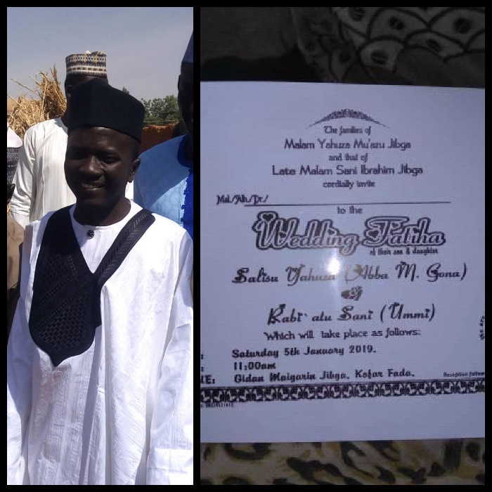 Abba mgona Marriage on today Sunday 6-1-2019 